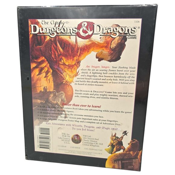 1994 TRS Classic Dungeons & Dragons #1106 Game Epic Adventures Factory Sealed - Picture 2 of 16